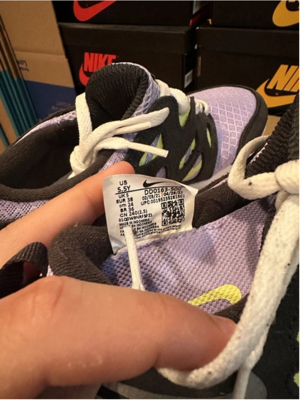 Comfort Nike Free Run Sneakers for ladies dd0163-500 - Picture 5 of 5